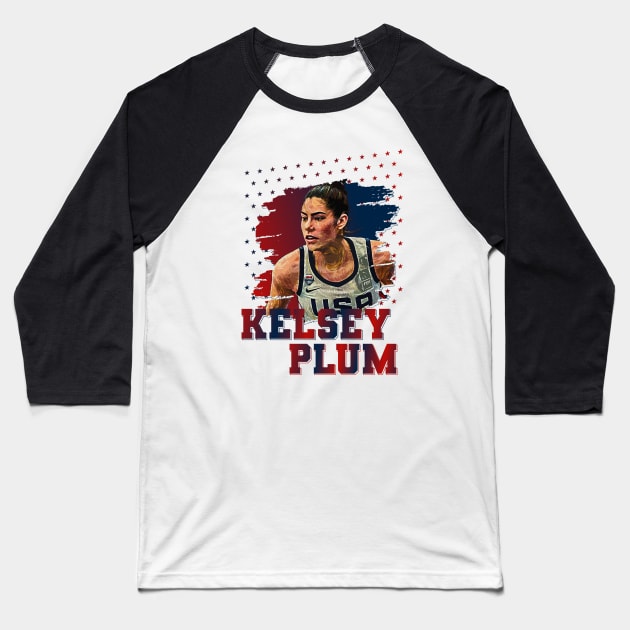 kelsey plum | USA | Basketball Baseball T-Shirt by Aloenalone